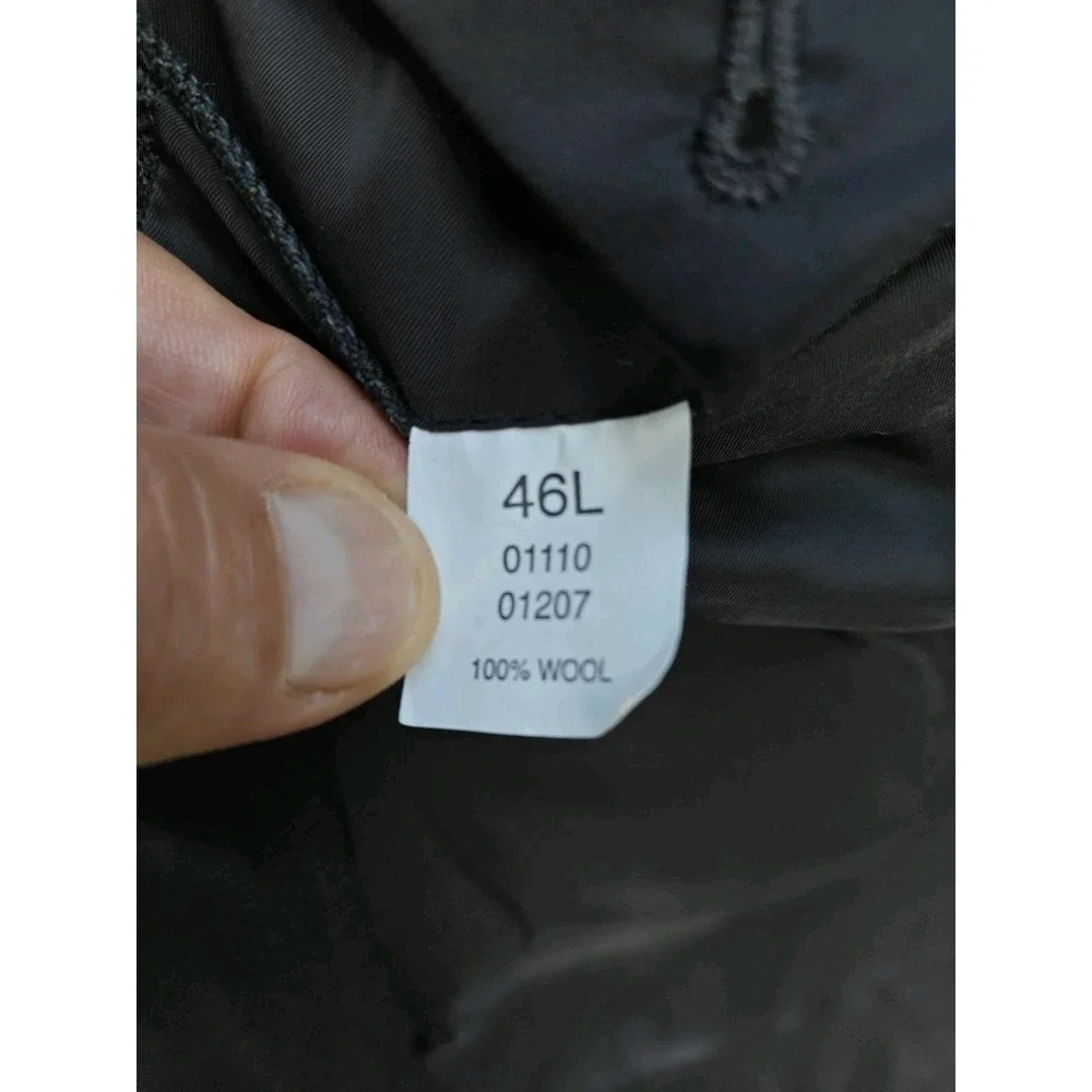 Jos A Bank Mens Wool Sport Coat 46L Dark Brown Traveler's Collection 2 Button